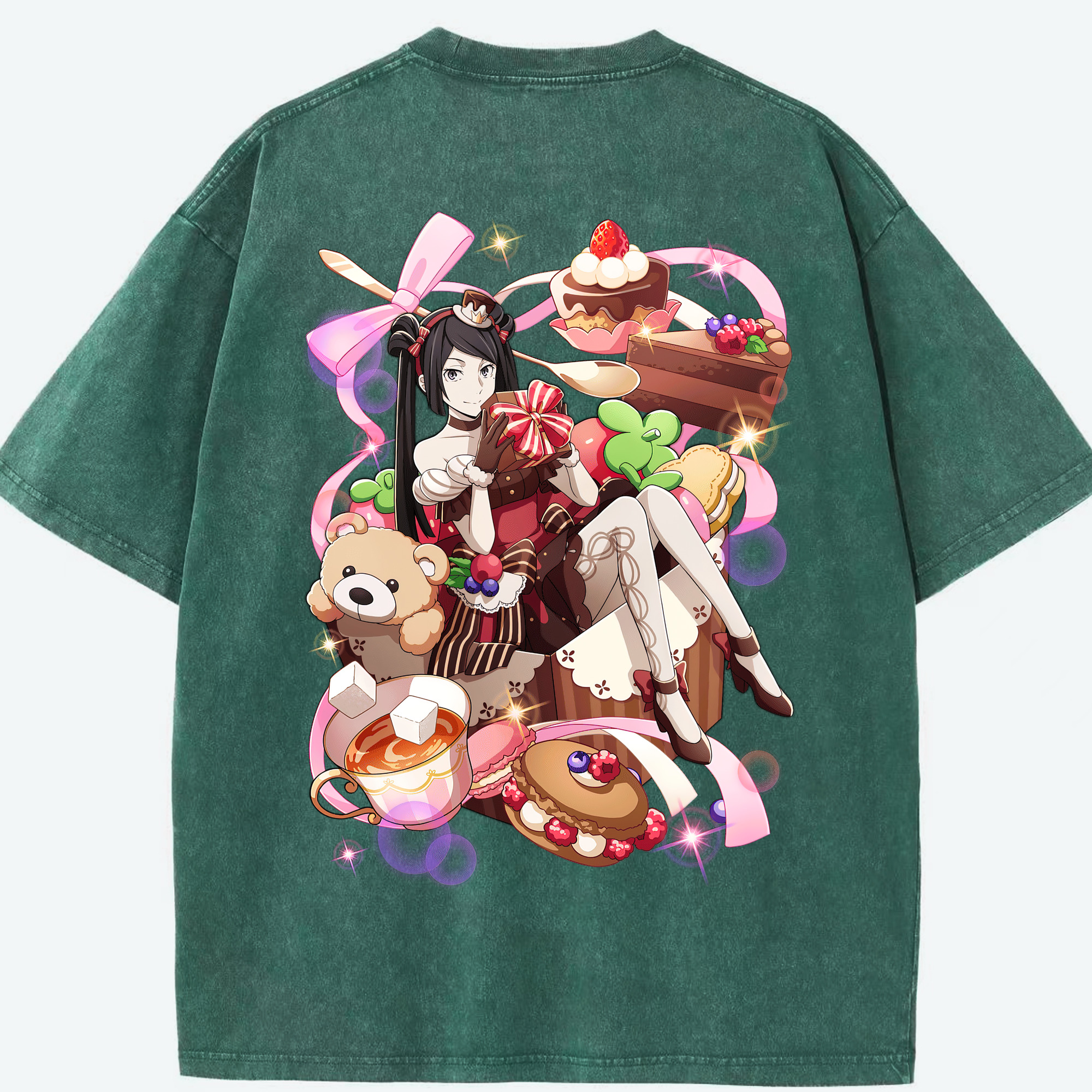 （画像用） 文豪ストレイドッグス Bungo Stray Dogs 綿100% ヴィンテージ風 半袖Tシャツ（背面プリント）